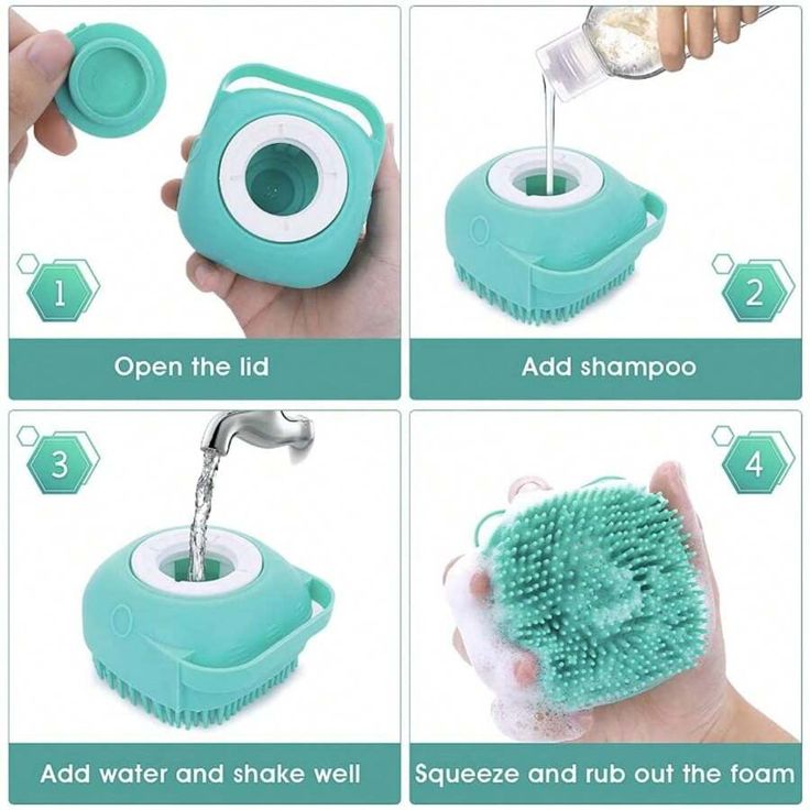 Body Scrubber with Soap Dispenser