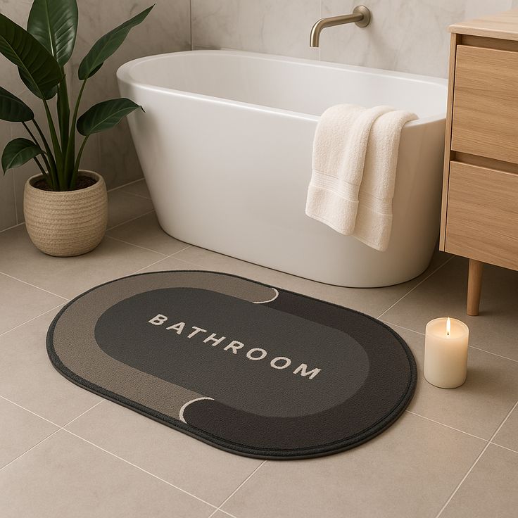 ANTI-SLIP SHOWER MAT (Oval)